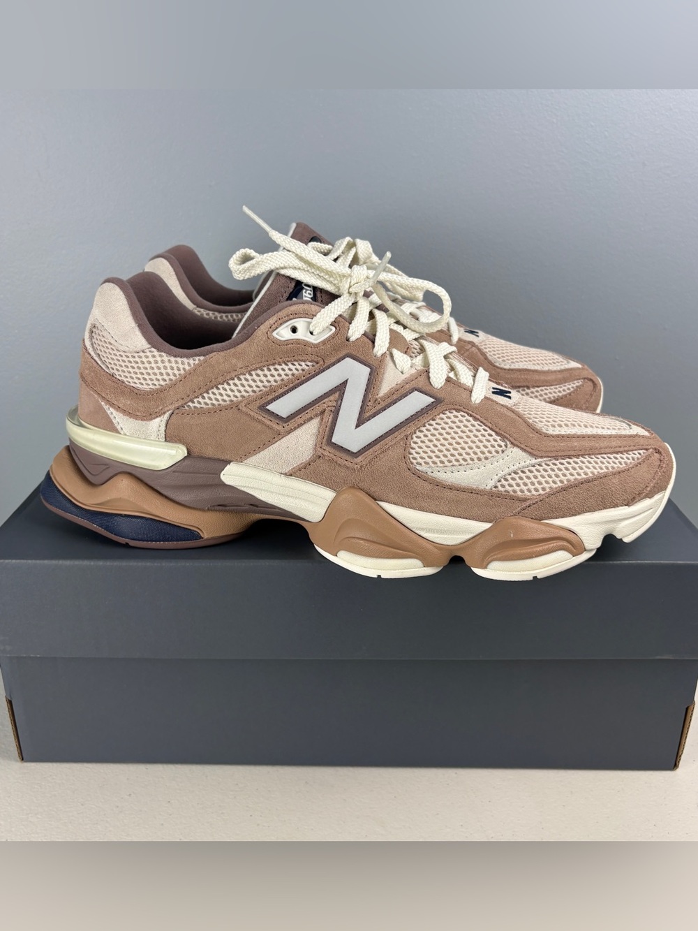 New Balance 9060 Comfort Running Shoes Unisex Brown Brown U9060ETN Men Sz
